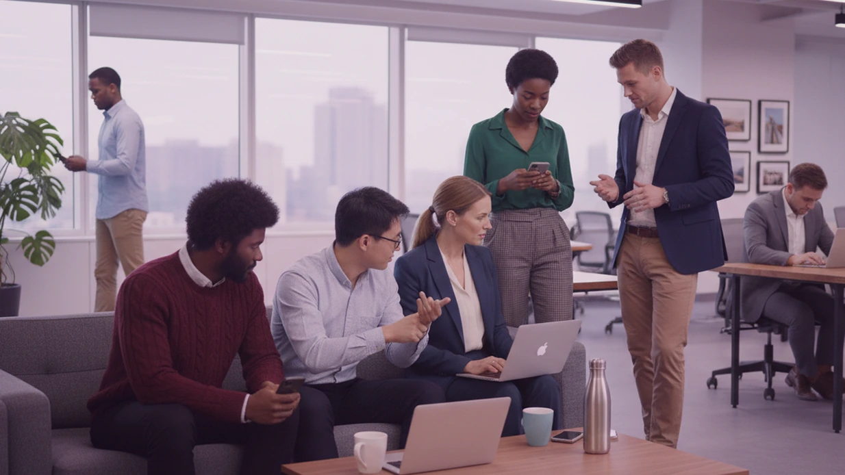 A diverse talent team, including hiring managers and people ops, use Maslow to manage scalable hiring within a busy scaleup.